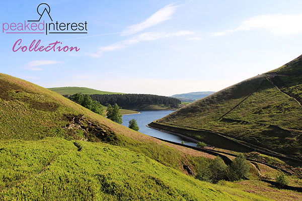 Kinder Reservoir from William Clough, A6 postcard