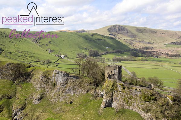 Peveril Castle, A6 postcard