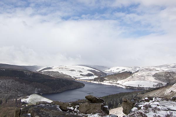 Ladybower Reservoir from Bamford Edge, 5