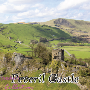 Peveril Castle and Mam Tor, drink coaster