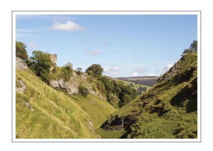 Cavedale And Peveril Castle Greeting Card